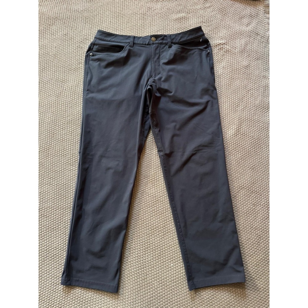 Lululemon ABC Commission Pants Gray Stretch Commuter Casual Size 32